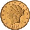 Image 1 : 1881 $20 Liberty NGC AU50