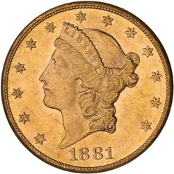 1881-S $20 Liberty NGC MS62