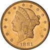 Image 1 : 1881-S $20 Liberty NGC MS62