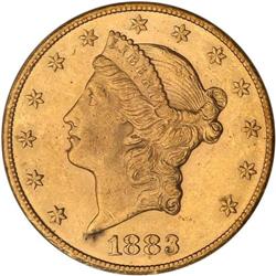 1883-CC $20 Liberty PCGS MS61