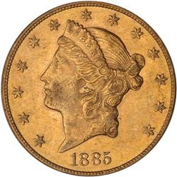 1885-CC $20 Liberty PCGS MS61