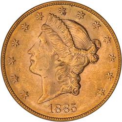 1885-S $20 Liberty PCGS MS63