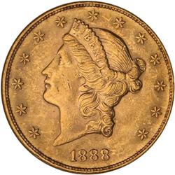 1888 $20 Liberty NGC MS62