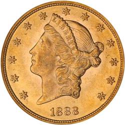 1888-S $20 Liberty PCGS MS64