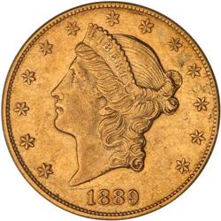 1889-CC $20 Liberty PCGS AU55