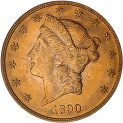 1890 $20 Liberty PCGS MS63