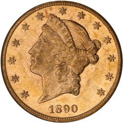 1890-CC $20 Liberty NGC MS61