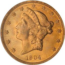 1904 $20 Liberty NGC MS65