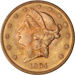 1904-S $20 Liberty NGC MS65