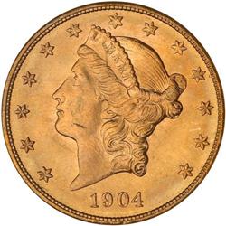 1904-S $20 Liberty NGC MS65