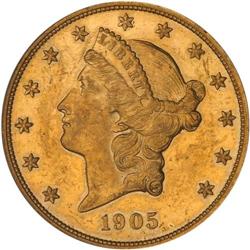 1905 $20 Liberty PCGS Proof 55