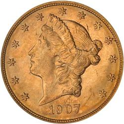 1907-D $20 Liberty PCGS MS63