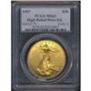 Image 3 : 1907 $20 St. Gaudens. High Relief, Wire Rim PCGS MS63