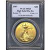 Image 3 : 1907 $20 St. Gaudens. High Relief, Flat Rim PCGS MS64