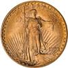 Image 1 : 1908 $20 St. Gaudens. No Motto NGC MS65