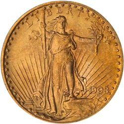 1908 $20 St. Gaudens. Motto PCGS MS64