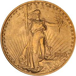 1909-S $20 St. Gaudens NGC MS65