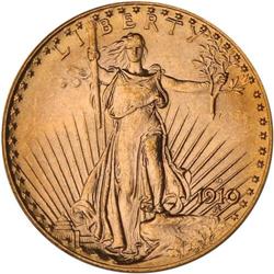 1910-D $20 St. Gaudens PCGS MS65