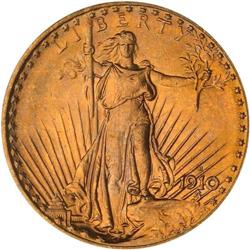 1910-S $20 St. Gaudens PCGS MS65