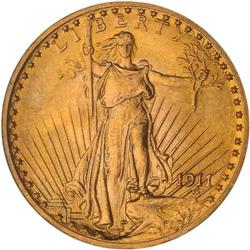 1911 $20 St. Gaudens NGC MS65