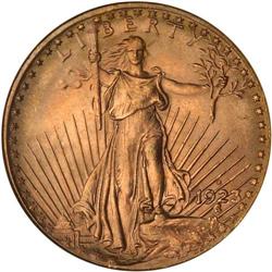 1923-D $20 St. Gaudens NGC MS66