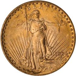 1924 $20 St. Gaudens NGC MS66