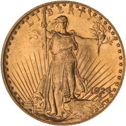 1924 $20 St. Gaudens PCGS MS65