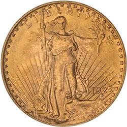 1925 $20 St. Gaudens PCGS MS65