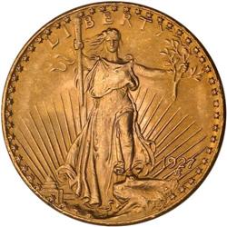 1927 $20 St. Gaudens NGC MS66