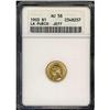 Image 3 : 1903 Jefferson Gold $1 ANACS AU58