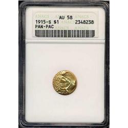 1915-S Panama-Pacific Gold $1 ANACS AU58
