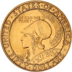 1915-S Panama-Pacific Gold $50 Round NGC MS66