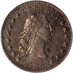 1795 Flowing Hair $1. 2 Leaves PCGS MS63