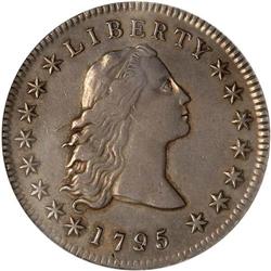 1795 FL Hair $1. 3 Leaves ANACS Dtls EF40 Graffiti