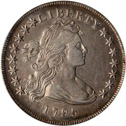 1795 Bust $1 PCGS XF40 Off-Center Bust BB-51