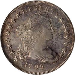 1795 Bust $1. Centrd Bust ANACS Dtls EF40 DR Bust Clnd