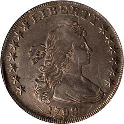1799 Bust $1 BB-161 NGC AU53