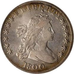 1800 Bust $1 ANACS Dtls EF40 Damaged