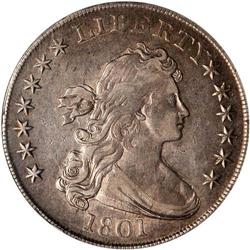 1801 Bust $1 NGC AU53