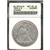 Image 3 : 1850-O Liberty Seated $1 ANACS Dtls AU Net EF40 Clnd