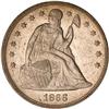 Image 1 : 1866 Liberty Seated $1. Motto PCGS MS62