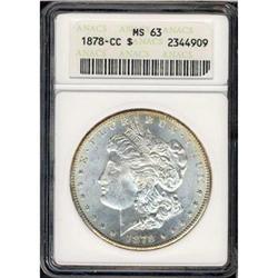 1878-CC Morgan $1 ANACS MS63