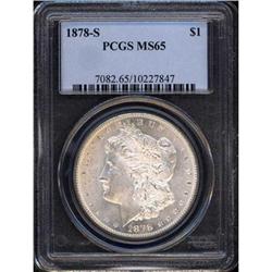 1878-S Morgan $1 PCGS MS65