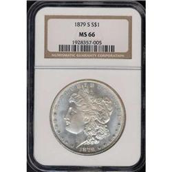 1879-S Morgan $1. Rev of 1879 NGC MS66