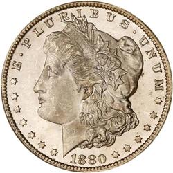 1880-CC Morgan Dollar. Reverse of 1879 PCGS MS66