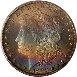 1880-CC Morgan $1. Rev of 1879 NGC MS66*
