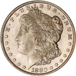 1880-CC Morgan $1. Rev of 1879 PCGS MS66