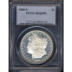 1880-S Morgan $1 PCGS MS65 PL