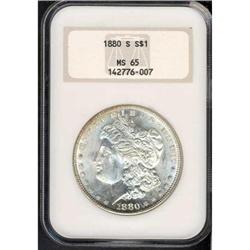 1880-S Morgan $1 NGC MS65
