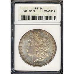 1881-CC Morgan $1 ANACS MS64